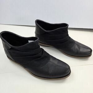 Merrell Adaline Bluff J45622 Womens 11 Black Leather Canvas Ankle Boots